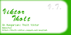 viktor tholt business card